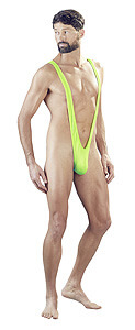 Boratky Svenjoyment Mankini M/L neonově zelené