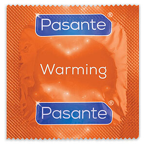 Pasante Warming (1ks), hřejivý kondom