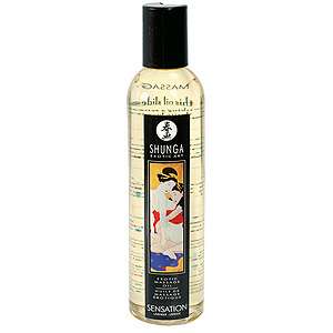 Profesionální masážní olej Shunga Erotic Massage Oil Sensation Lavender 250 ml