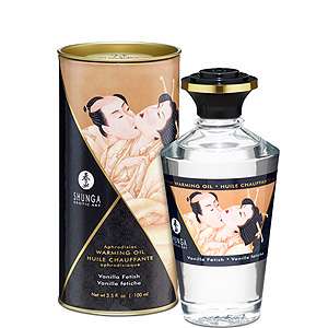 Afrodiziakální hřejivý olej Shunga Aphrodisiac Warming Oil Vanilla Fetish 100 ml