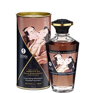 Afrodiziakální hřejivý olej Shunga Aphrodisiac Warming Oil Intoxicating Chocolate 100 ml