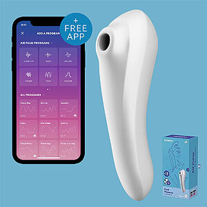 Satisfyer Dual Pleasure White, air pulse vibrátor