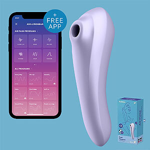 Satisfyer Dual Pleasure Mauve, air pulse vibrátor