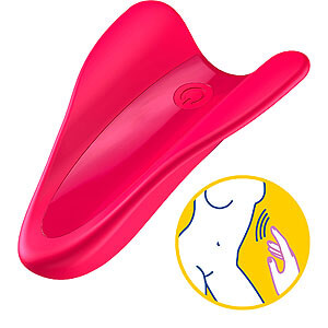 Satisfyer High Fly Finger Vibrator (Fuchsia)