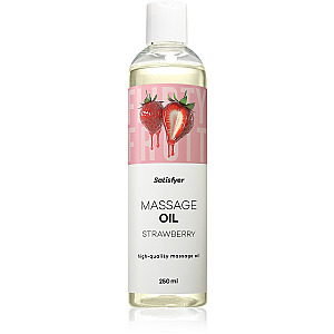 Satisfyer Massage Oil 250 ml (Strawberry), jahodový masážní olej