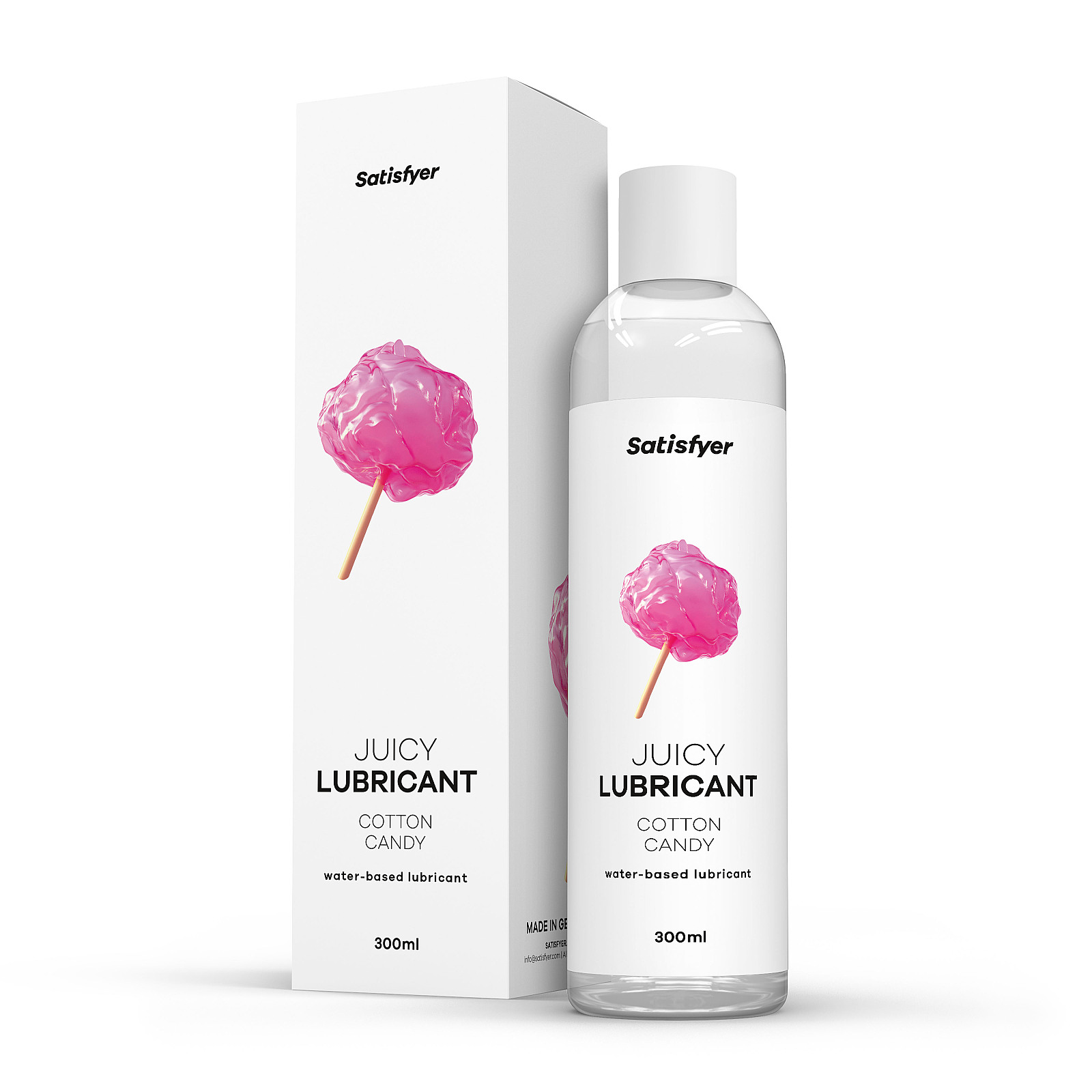 Satisfyer Juicy Lubricant 300 ml (Cotton Candy), ochucený lubrikační gel