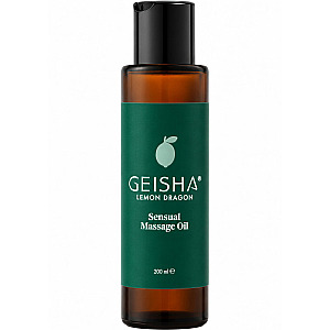 Geisha Sensual Massage Oil Lemon Dragon (200 ml), smyslný masážní olej
