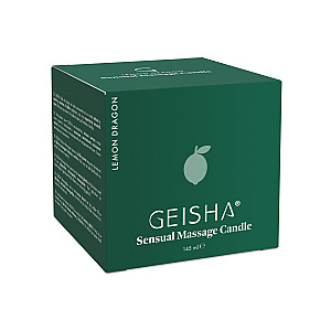 Geisha Sensual Massage Candle Lemon Dragon (145 ml), masážní svíčka s citronovou vůní