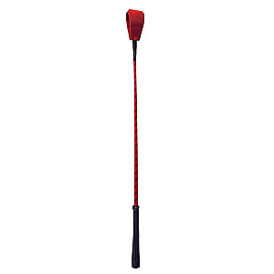 Devil Sticks Crop Polished Leather red