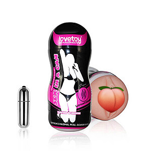 Umělá vagína LoveToy Sex In a Can Vibrating Vagina Lotus