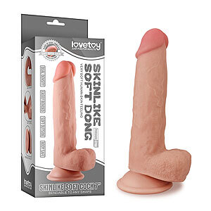 LoveToy Skinlike Soft Cock 7" (18 cm), realistické dildo s přísavkou