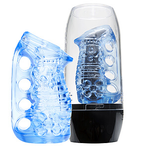 Fleshlight FLESHSKINS Grip Blue Ice with Case