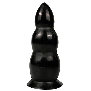 All Black Dildo 23 cm, masivní baculatý kolík s průměrem 8 cm