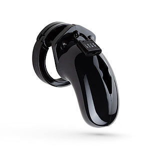 Lockdown Chastity Cage Black (Medium), elegantní klec na penis