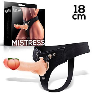 Mistress Silicone Strap-on (18 cm, Flesh)