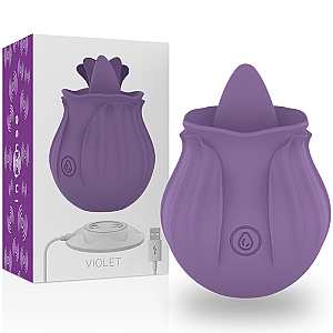 ÜNIHÖRN PinkRose Tongue Licking Vibrator (Violet)