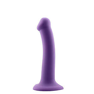 Action Bouncy Liquid Silicone Dildo 6.5″ (16.5 cm / Purple)