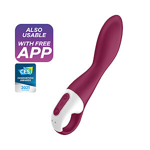 Satisfyer Heated Thrill (Berry), hřejivý G-bod vibrátor