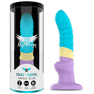 Mythology Colby Pastel M (17 cm), barevné silikonové dildo