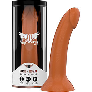 Mythology Rune Royal M (17 cm), bronzové silikonové dildo