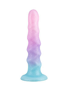 Lola Flow Unicorn (17 cm), silikonové dildo s vroubky