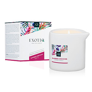 Exotická masážní svíčka ExotiQ Massage Candle Bamboo Orchids 200g