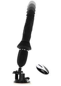 ToyJoy Magnum Opus Thruster Pro (Black), super vibrátor s přísavkou