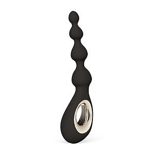 LELO Soraya Beads (Black), anální vibrační kuličky