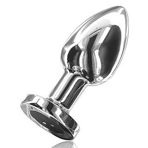 ToyJoy The Glider Buttplug (Large), železný anální kolík s vibrací