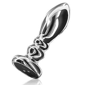 ToyJoy The Slider Buttplug (Large), železný anální kolík s vibrací