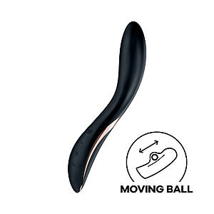 Satisfyer Rrrolling Explosion (Black), g-spot vibrátor s rolující kuličkou