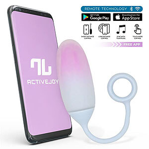 IntoYou ActiveJoy App Egg (Blue), vibrační vajíčko s ovládáním telefonem