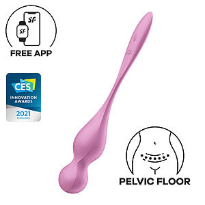 Satisfyer Love Birds 1 APP (Pink), vibrační vaginální kuličky