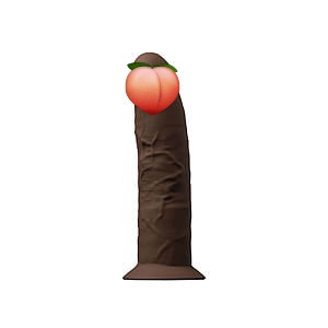 Amorelie UNCOVER Dawn Dildo 15,4 cm (Espresso), super realistické dildo
