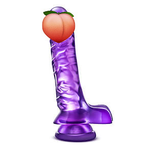 Blush B Yours Basic 8 (Purple), průhledné dildo