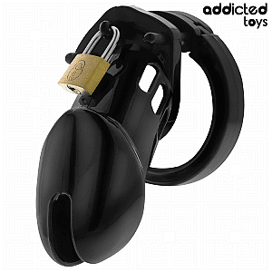 Addicted Toys Locked Obsidian Hold Penis Cage M, klícka na penis