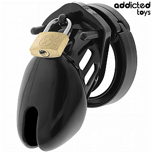 Addicted Toys Locked Obsidian Hold Penis Cage S, klícka na penis