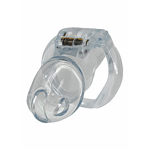 Hidden Desire Extreme Clear Control Cock Cage Long (Clear), diskrétní uzamykatelná klec