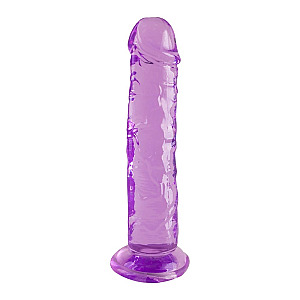 Dream Toys Bubblegum Blast Sugar Spin Purple Classic Jelly (21 cm), flexibilní realistické dildo