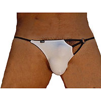 Pánská tanga Sexy Kleding Men's string bílé