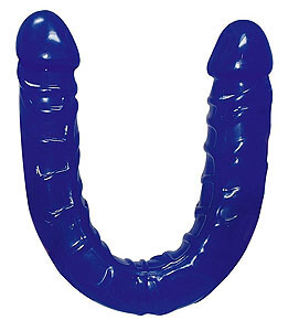 Ultra Dong oboustranné dildo blue