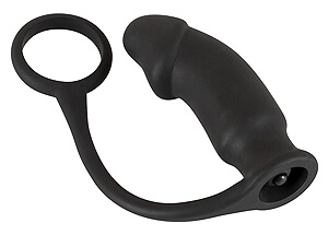 Black Velvets Vibrating Ring + Plug