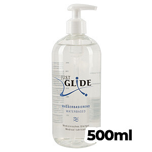 Just Glide Waterbased 500ml, vodní lubrikační gel s pumpičkou