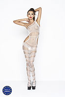Bodystocking Passion BS041 bílá