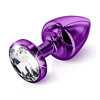 Diogol Anni Butt Plug Round Purple 25mm